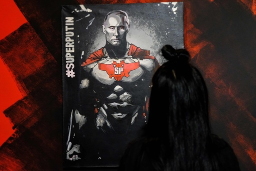 プーチン　絵画 抽象芸術油絵元大統領ロシアプーチン王芸術家SvinarOk