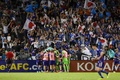 サッカーU-23アジアカップ決勝、日本対ウズベキスタン。ゴールを喜ぶ日本の選手（2024年5月3日撮影）。(c)KARIM JAAFAR / AFP