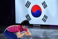 平昌冬季五輪、フィギュアスケートのエキシビションに臨む車俊煥（2018年2月25日撮影）。(c)AFP/Mladen ANTONOV