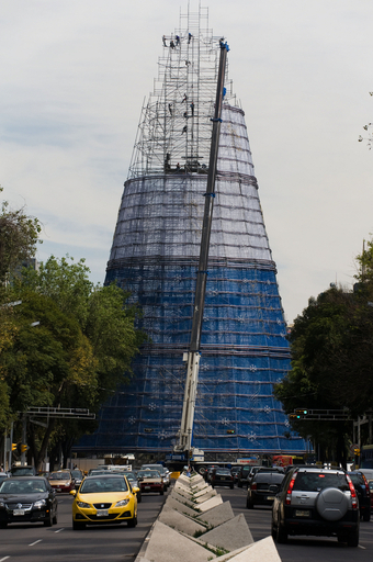 ギネス記録更新なるか？ メキシコで建設進む高さ90メートルのツリー