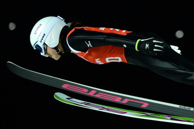 高梨、最後の公式練習で本領発揮 ソチ五輪