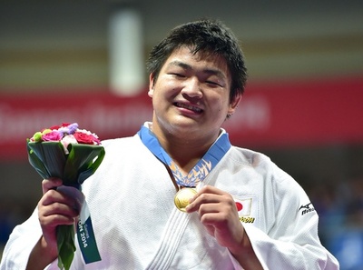 王子谷が柔道男子100キロ超級で優勝、アジア大会