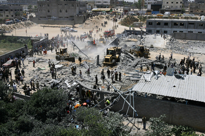 イスラエル軍がハマス治安部隊拠点2か所を空爆、13人死傷