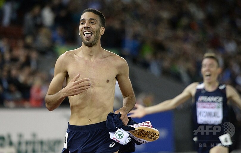 仏人選手、ゴール直前でランニングシャツ脱ぎ金メダル剥奪 欧州陸上選手権