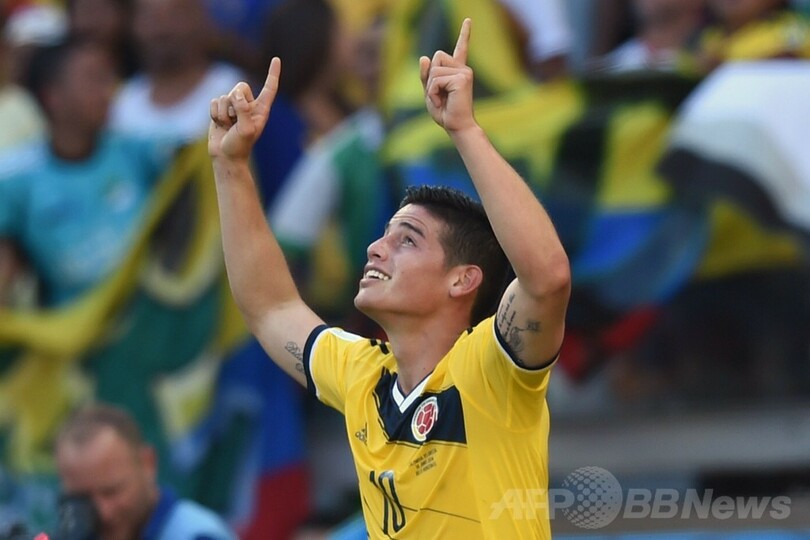 コロンビアがギリシャに快勝、ファルカオ不在を感じさせず