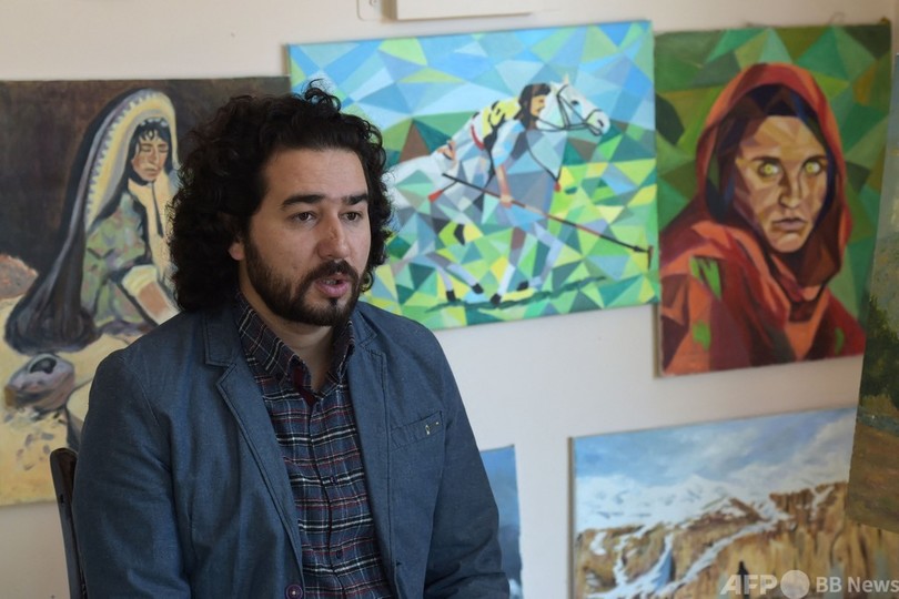 塗りつぶされたカブール壁画運動 アーティストは不屈誓う