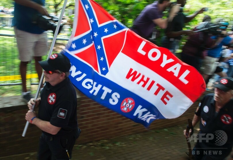 KKKがデモ行進、南北戦争将軍の像撤去計画に抗議 米