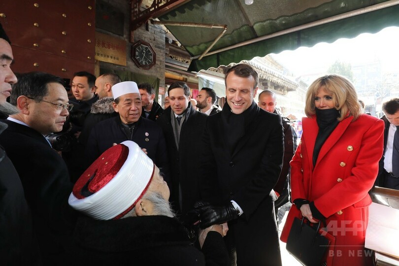 マクロン仏大統領、中国を公式訪問 「一帯一路」構想への支持表明