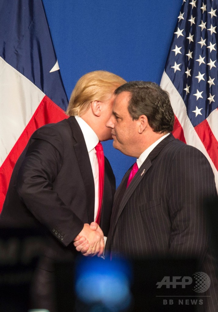 米大統領選、元候補クリスティー氏がトランプ氏支持を表明 