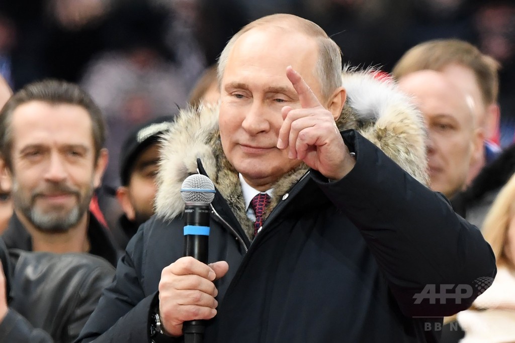 クリミア返還「絶対ない」 プーチン氏、大統領選前に強調 クリミア返還「絶対ない」 プーチン氏、大統領選前に強調
