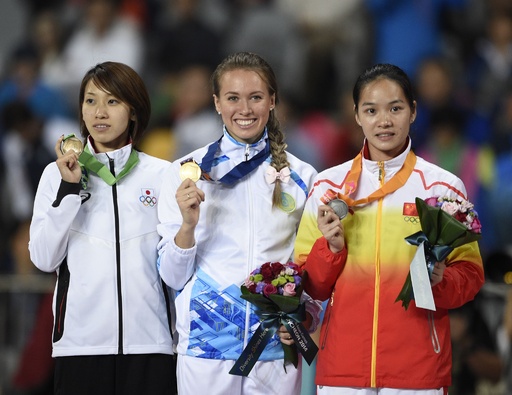 福島、女子200mで銅メダル アジア大会 写真7枚 国際ニュース：AFPBB News