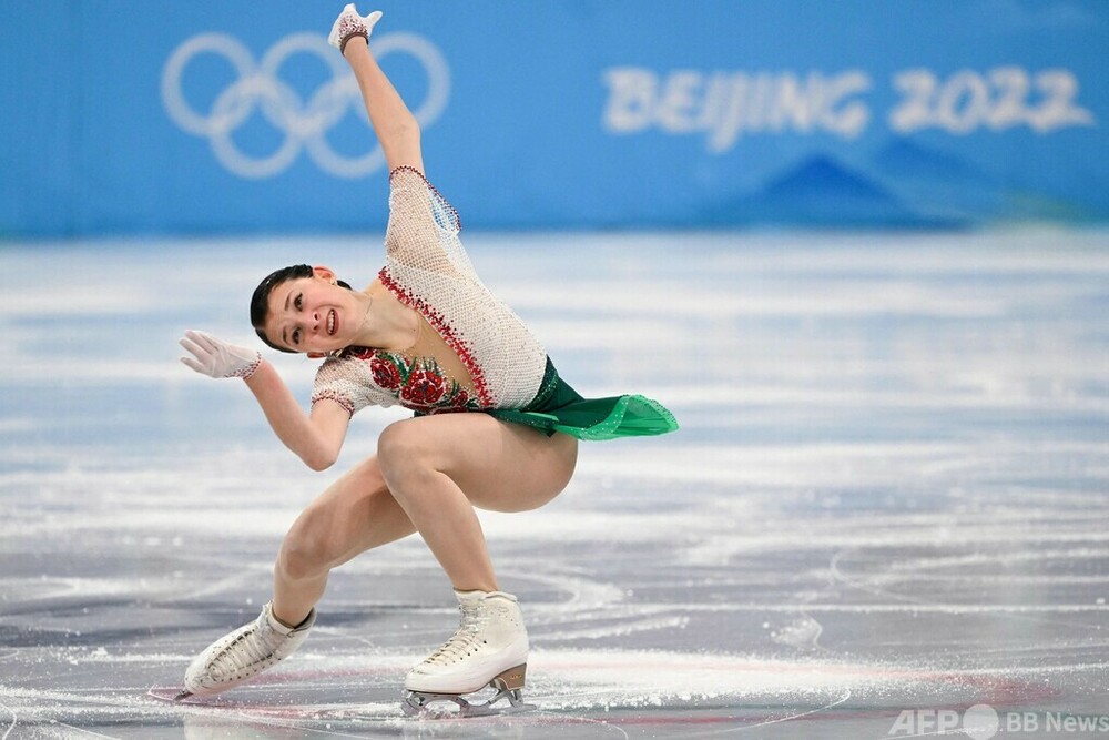 フィギュア女子SP 第1Gから第3Gの演技、北京冬季五輪 写真36枚 フィギュア女子SP 第1Gから第3Gの演技、北京冬季五輪 写真36枚