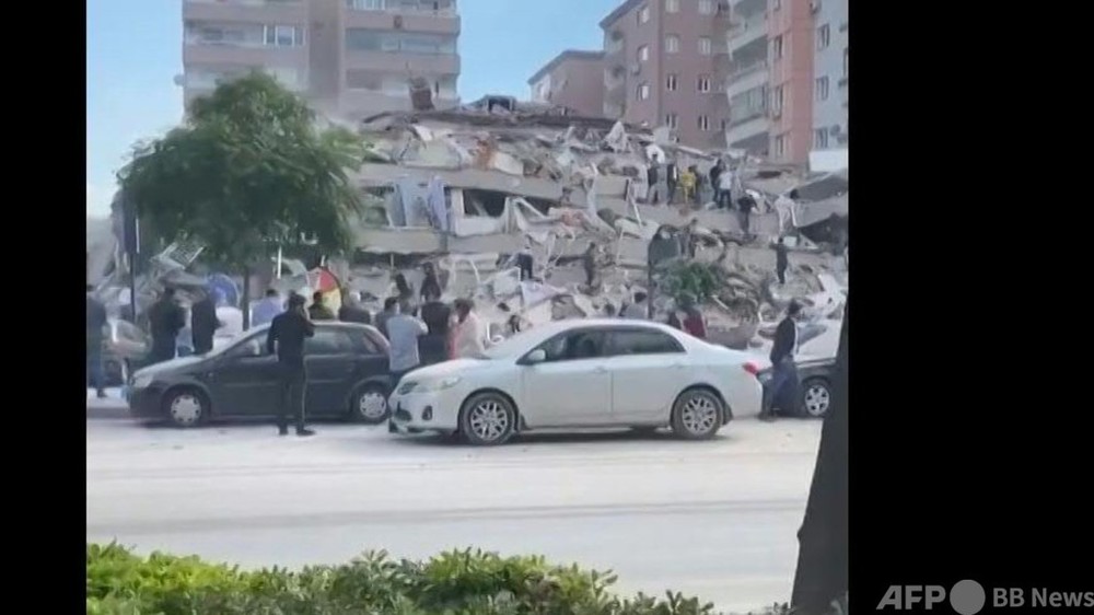 動画：トルコ西部でM7.0の地震 4人死亡、120人負傷 現地の映像
