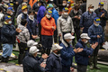 東京・豊洲市場で行われるマグロの初競り（2021年1月5日撮影）。(c)Philip FONG / AFP