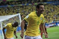 サッカーW杯ブラジル大会（2014 World Cup）グループA、ブラジル対カメルーン。チーム3得点目を挙げて歓喜するブラジルのフレッジ（Fred、2014年6月23日撮影）。(c)AFP/ADRIAN DENNIS
