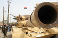 イラク南部バスラ（Basra）北部Hayaniyah地区で、イラク軍の戦車（2008年4月19日撮影）。(c)AFP/ESSAM AL-SUDANI