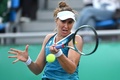 女子テニス、韓国オープン、シングルス決勝。リターンを打つベアトリース・ハダード・マイア（2024年9月22日撮影）。(c)Jung Yeon-je / AFP