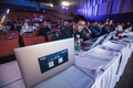 アリババのプログラミング競技会に登場したAI審査員（2019年4月19日撮影）。(c)CNS/仲雁銘