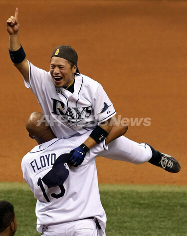 レイズ 球団史上初のリーグ優勝 写真30枚 国際ニュース：AFPBB News