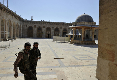 「世界遺産」無残、戦場と化したウマイヤド・モスク シリア