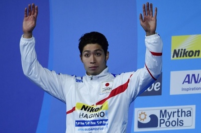 萩野公介が200m個人メドレーで銀メダル、世界水泳