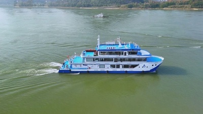 中国初の水素燃料電池動力船 初航行に成功