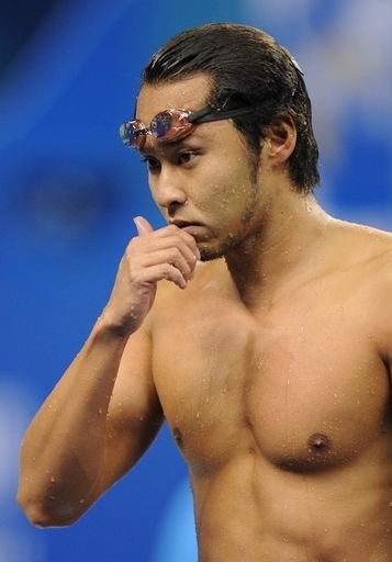 北島 男子100メートル平泳ぎ決勝進出、世界水泳