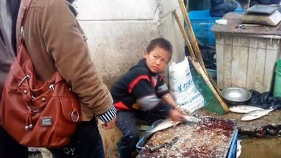 【14億分の1：中国事件簿】「殺魚弟」の真実の人生（中） 見事な包丁さばきと鋭い視線、10歳で一躍人気に