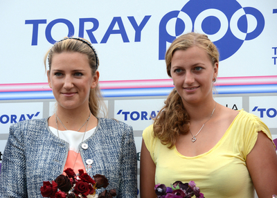 大会開幕控え出場選手がイベントに登場、パンパシフィックオープン