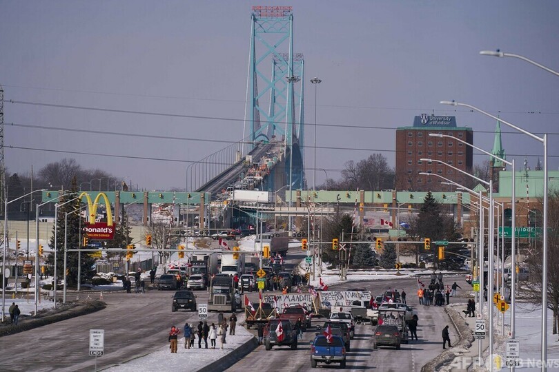 「自由」守る決意固く トラック運転手のデモ長期化 カナダ