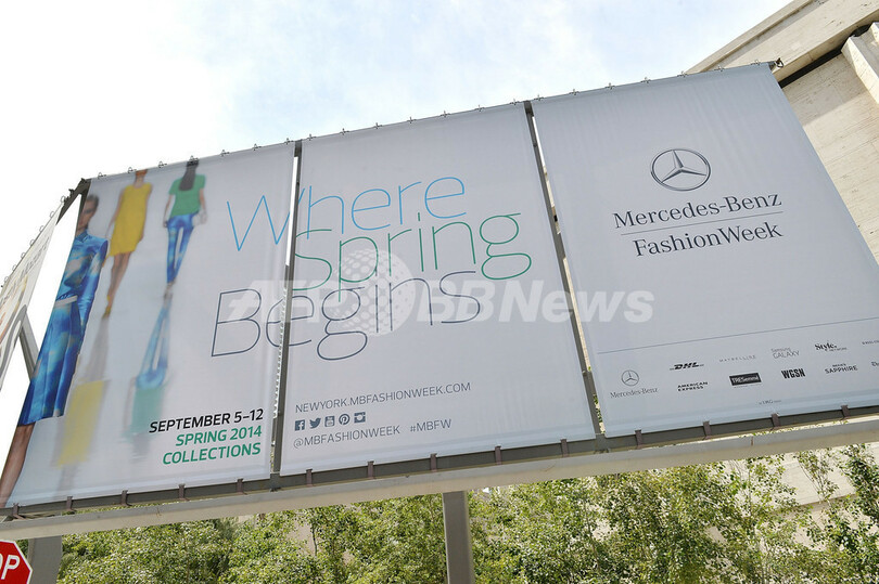 NYコレクションに向け、着々と会場準備