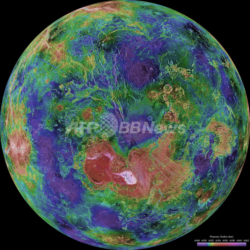 金星の北半球、NASA 金星の北半球、NASA