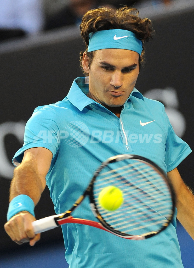 フェデラー ツォンガを退け決勝進出、全豪オープンテニス 写真20枚