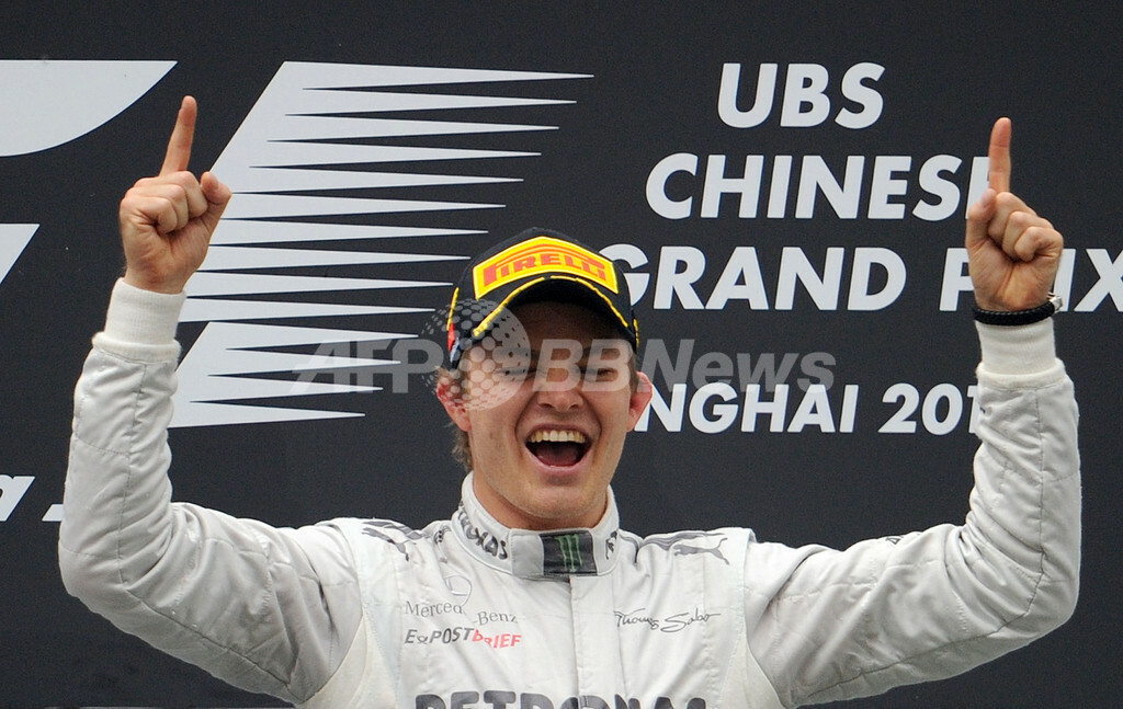 ロズベルグがF1初優勝、可夢偉は10位に終わる 中国GP 写真15枚