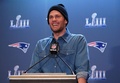 米ナショナルフットボール（NFL）、タンパベイ・バッカニアーズに加入したQBトム・ブレイディ（2019年1月31日撮影）。(c)TIMOTHY A. CLARY / AFP