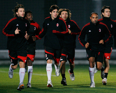 ACミラン 横浜市内で練習を行う
