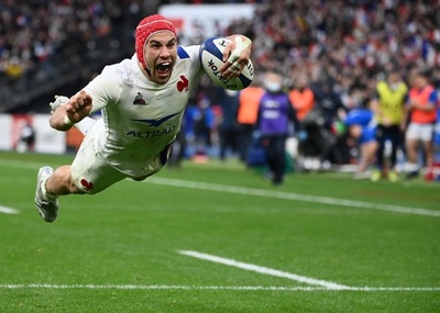 フランスが大勝発進、ヴィリエ3トライ シックスネーションズ