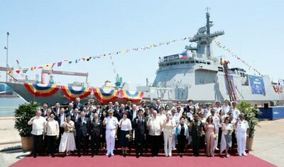 韓国HD現代重工業、フィリピンを中核拠点にK-艦艇拡大へ…哨戒艦進水式