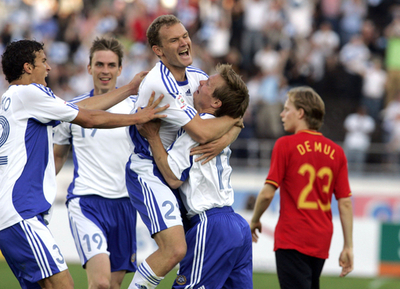 ＜サッカー 欧州選手権2008・予選＞フィンランド ベルギーに快勝