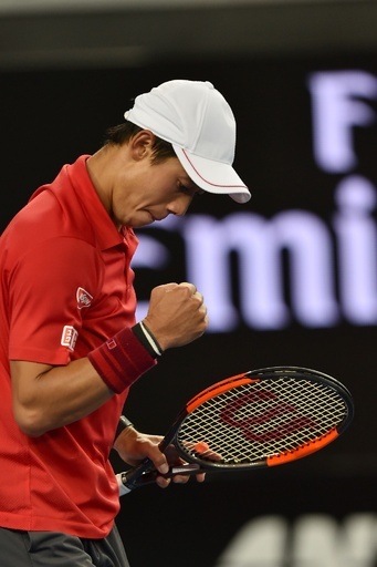 錦織が6年連続の全豪16強入り、次戦はフェデラーとの大一番