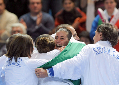 イタリア フランスに5連勝でワールドグループ1部準決勝へ