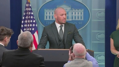 字幕:元UFC王者マクレガーがトランプ氏と面会 不法移民を激しく非難