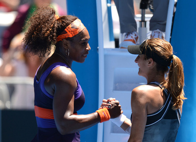 セレーナ負傷も快勝で2回戦へ、全豪オープン