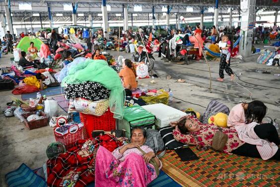 タイとの国境衝突で50万人以上が避難、カンボジア内務省