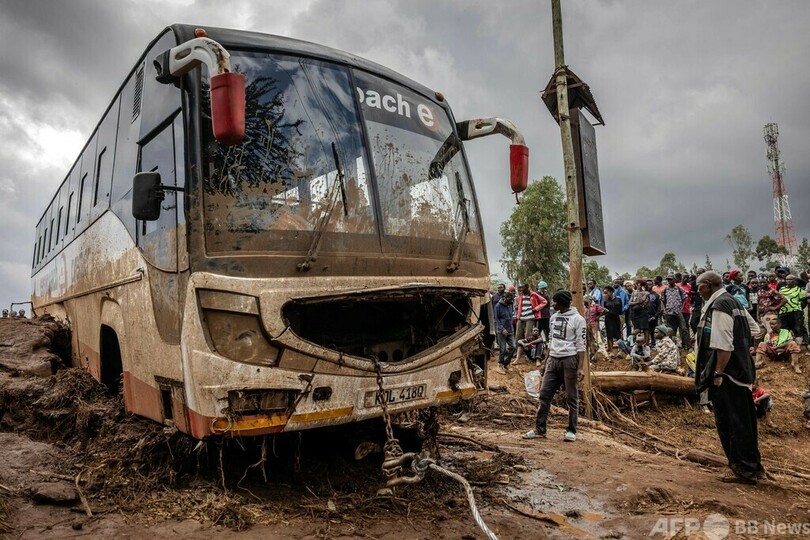 豪雨でせき止め湖決壊、46人死亡 ケニア