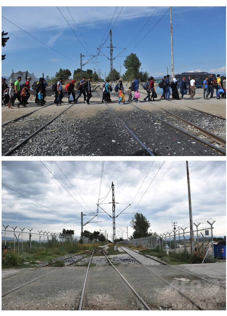 ギリシャ国境沿いの難民キャンプ、撤去から3か月