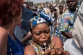 ベナンのウィダーで行われたブードゥー教の祭典（2017年1月10日撮影）。(c)AFP/STEFAN HEUNIS