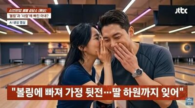 副業で家計支える夫の裏で…韓国・妻はボウリング仲間の男性と不倫、娘同伴で密会も