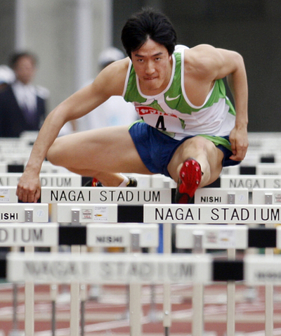 ＜陸上 大阪国際グランプリ2007＞リュウ・ショウが男子110メートルハードルで優勝 - 大阪