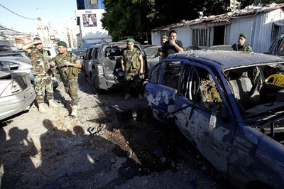 レバノンのヒズボラ拠点にロケット弾、シリア反体制派の仕業か